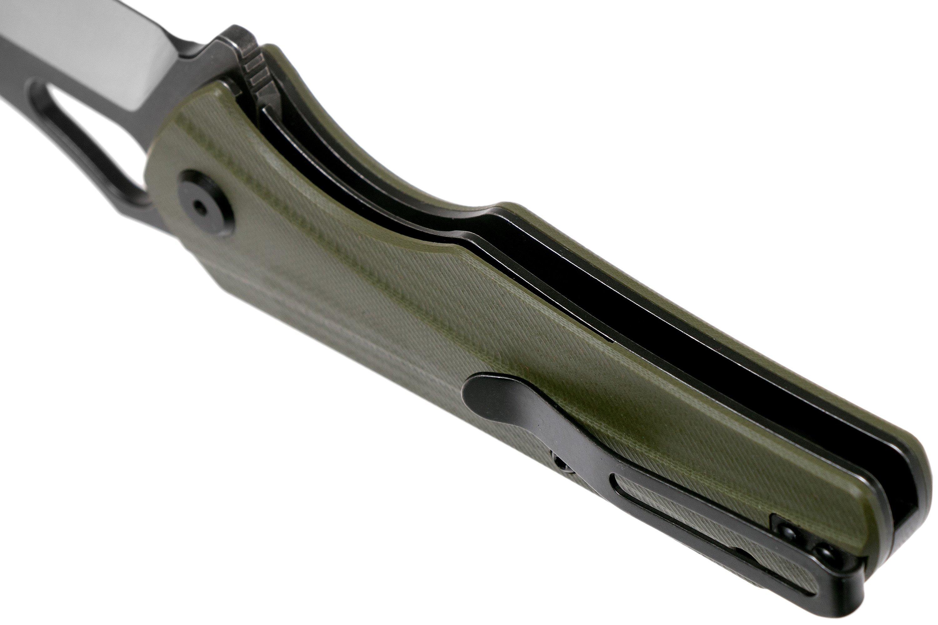 Bestech Operator BG36C Green G10, Two Tone Black pocket knife ...