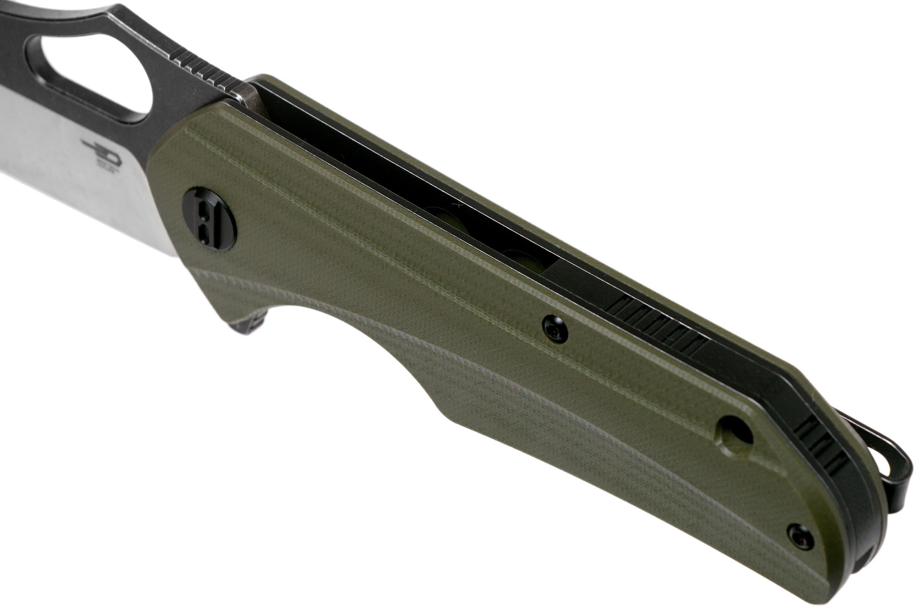 Bestech Operator BG36C Green G10, Two Tone Black pocket knife ...