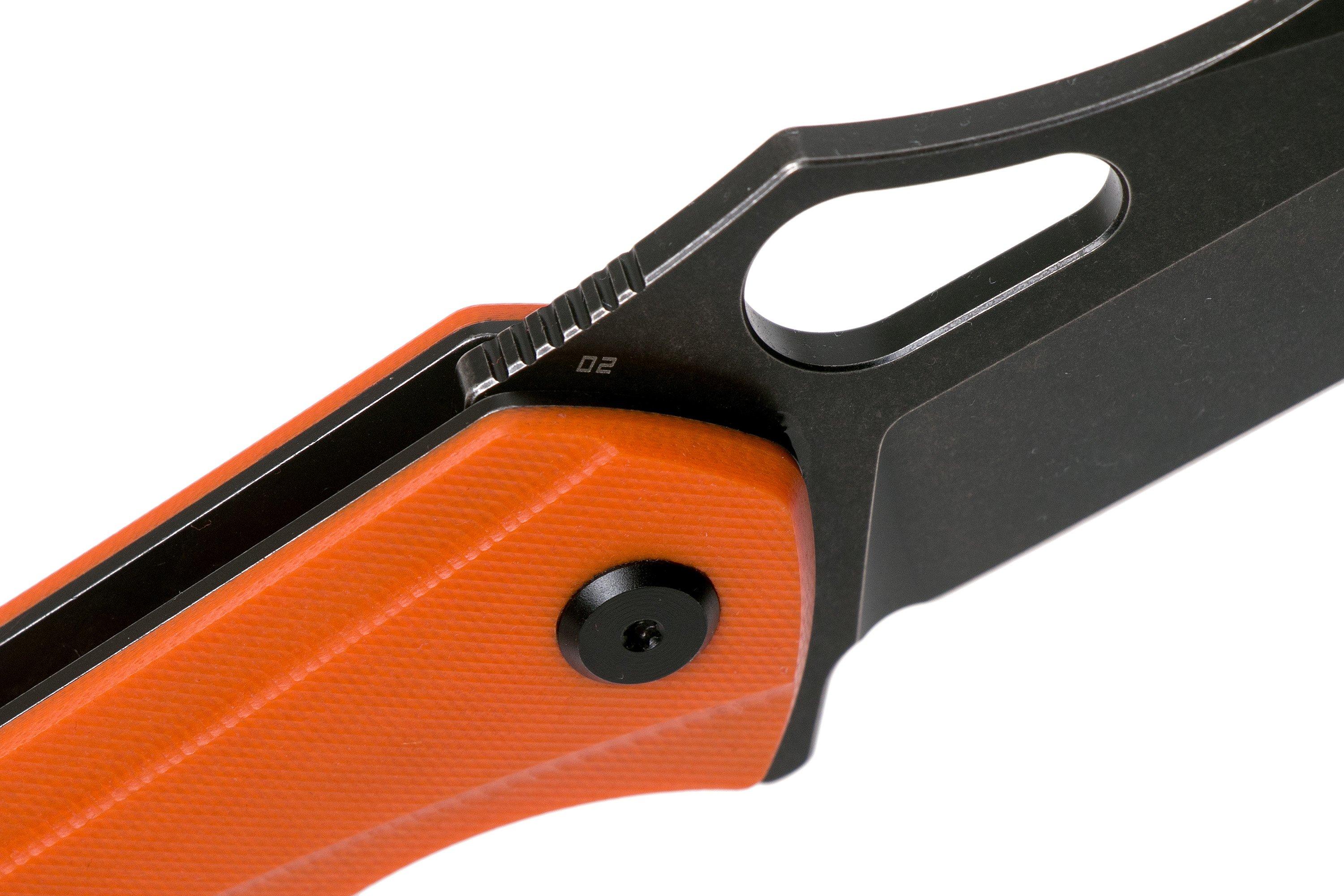 Bestech Operator BG36E Orange G10, Blackwashed pocket knife ...