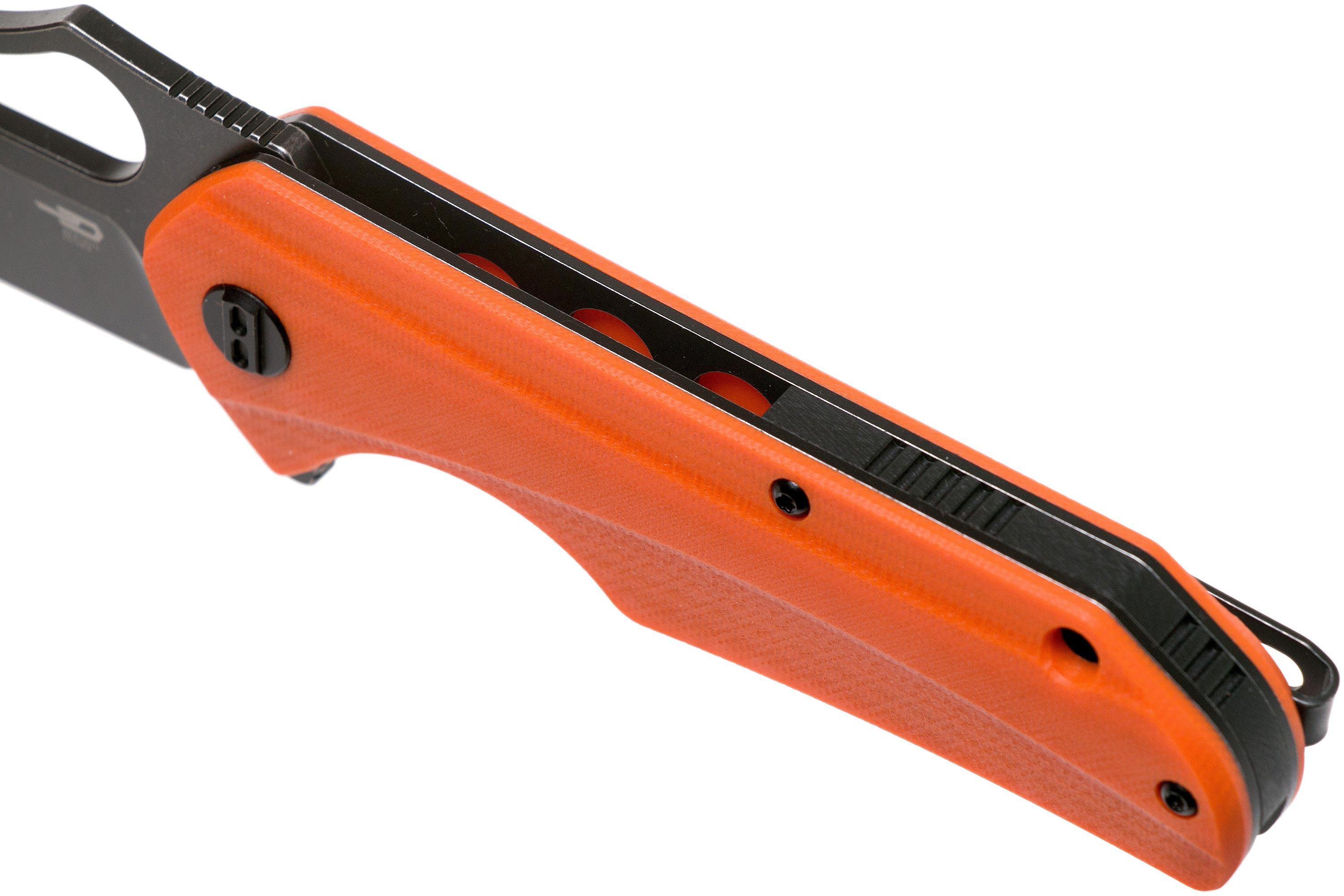 Bestech Operator BG36E Orange G10, Blackwashed pocket knife ...