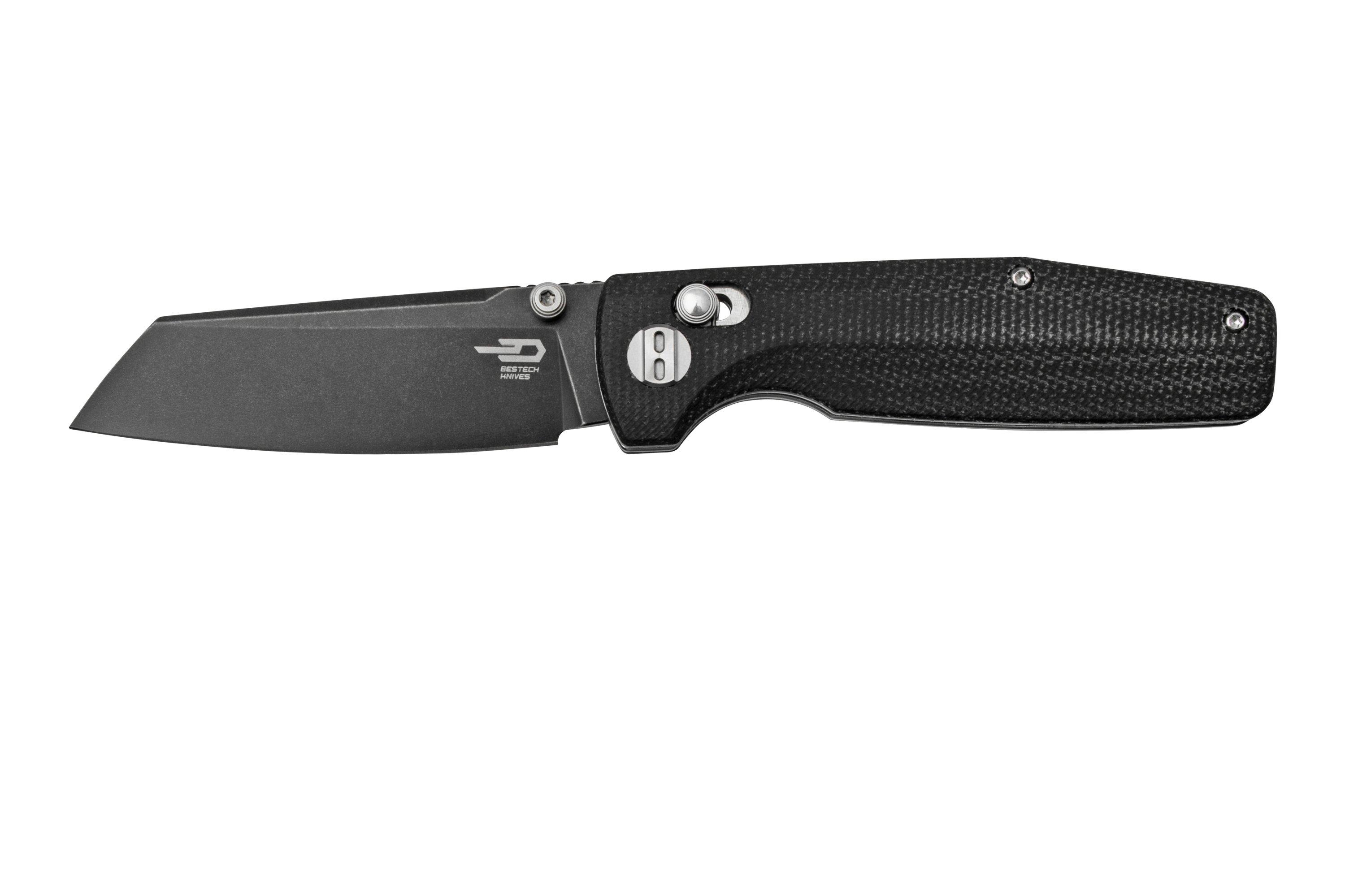 Bestech Slasher BG43A-2 Black Micarta, pocket knife | Advantageously ...