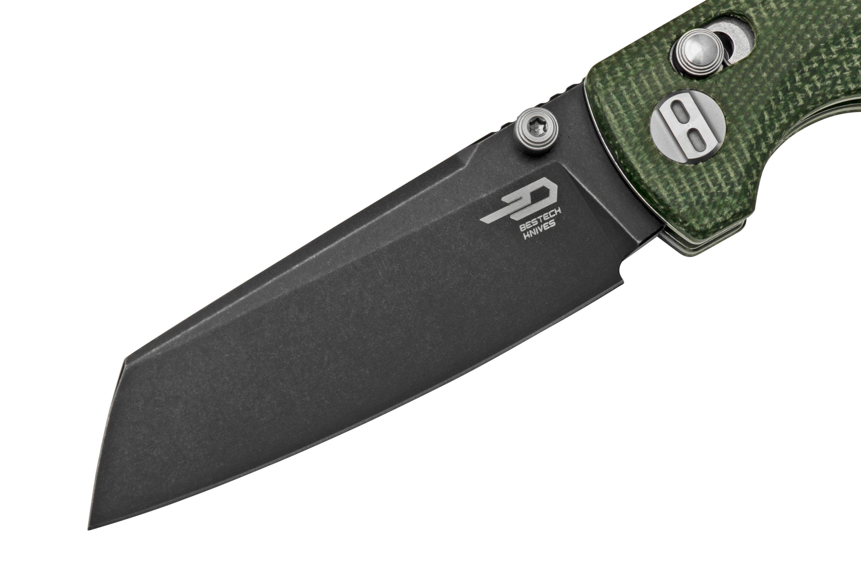 Bestech Slasher BG43B-2 Green Micarta, navalha | Compras vantajosas em ...