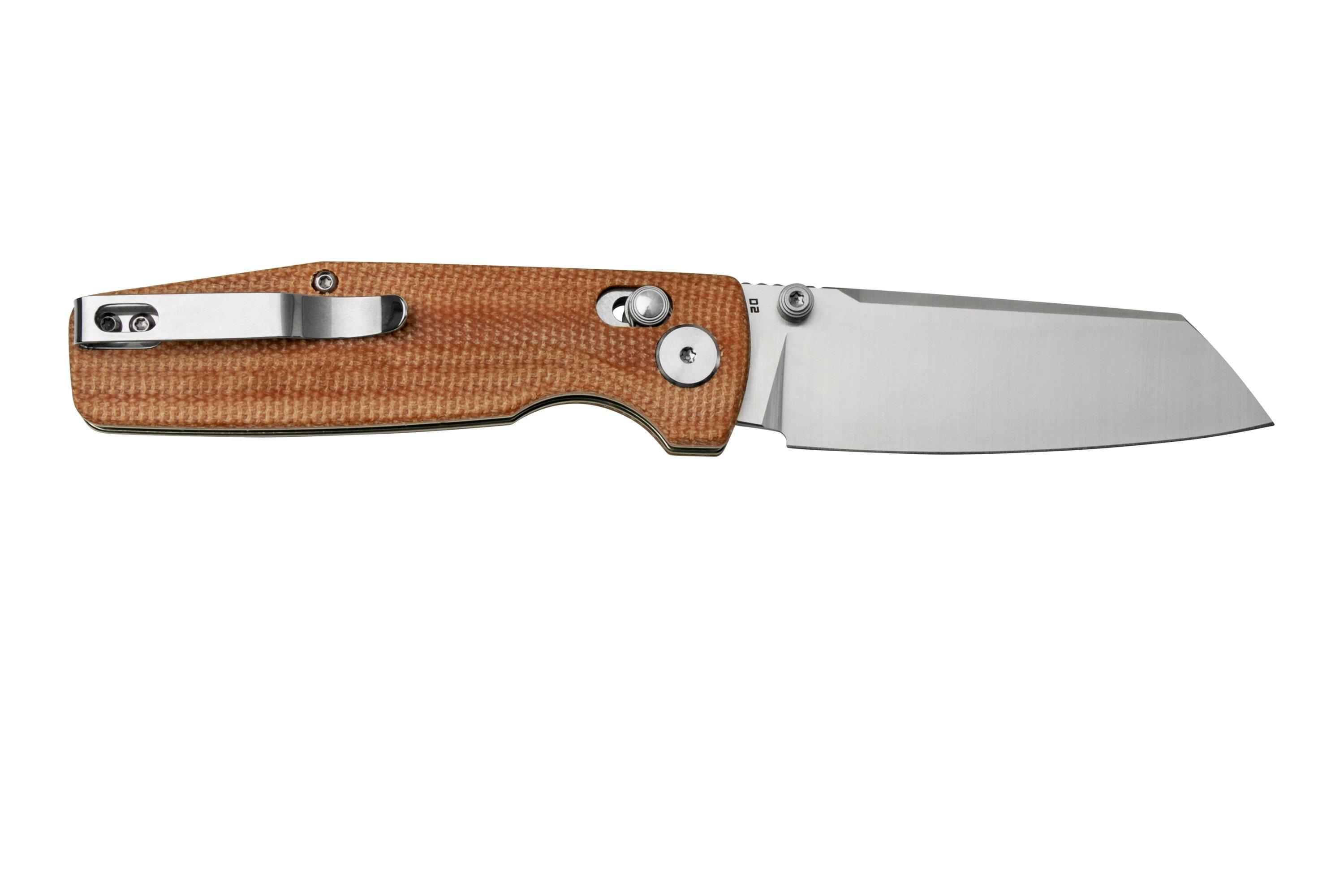 Bestech Slasher BG43D Brown Micarta, pocket knife | Advantageously ...