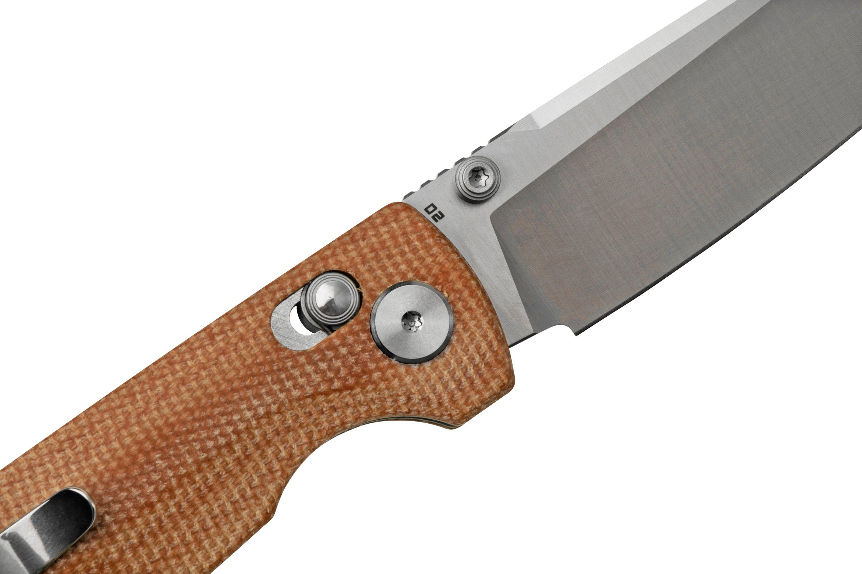 Bestech Slasher BG43D Brown Micarta, pocket knife | Advantageously ...