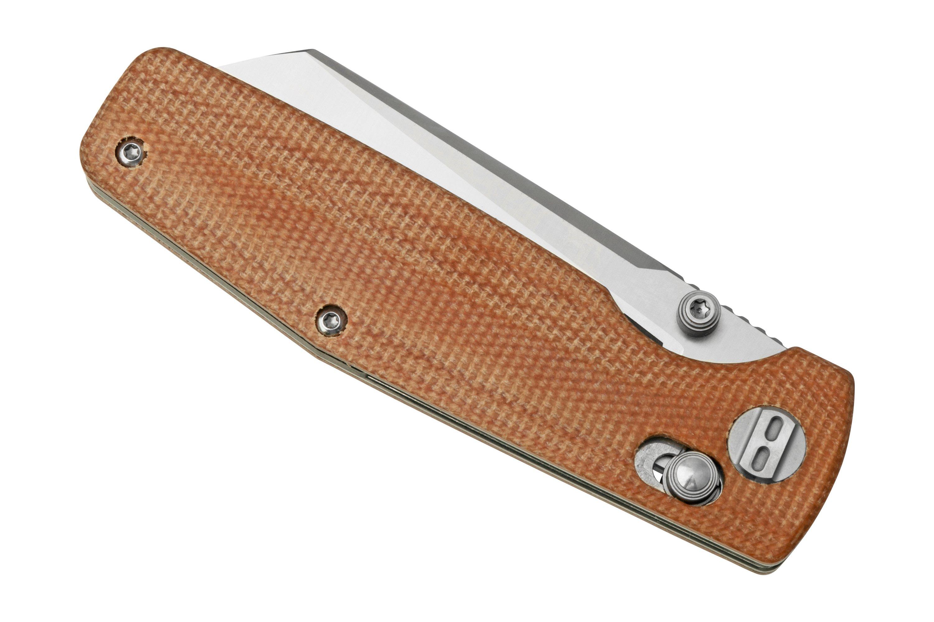 Bestech Slasher BG43D Brown Micarta, pocket knife | Advantageously ...