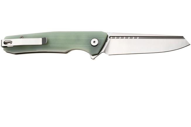 Afbeelding voor Bestech Slyther BG51B-1 Stonewash Satin 14C28N, Transparent G10, zakmes