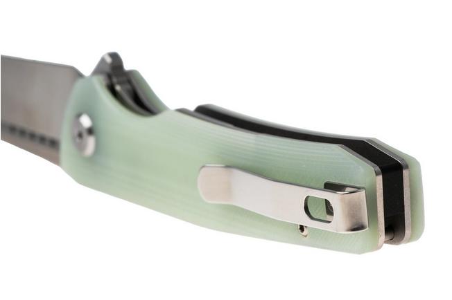 Afbeelding voor Bestech Slyther BG51B-1 Stonewash Satin 14C28N, Transparent G10, zakmes