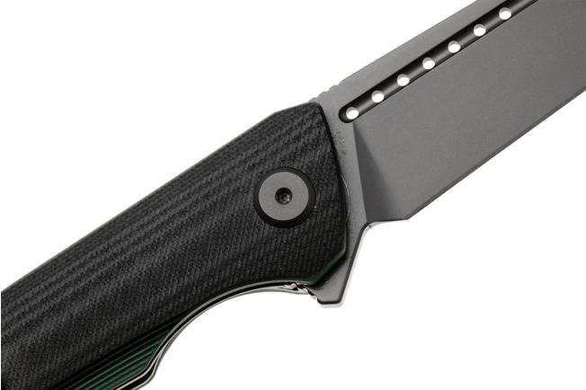 Afbeelding voor Bestech Slyther BG51D Grey PVD 14C28N, Black Green G10, zakmes
