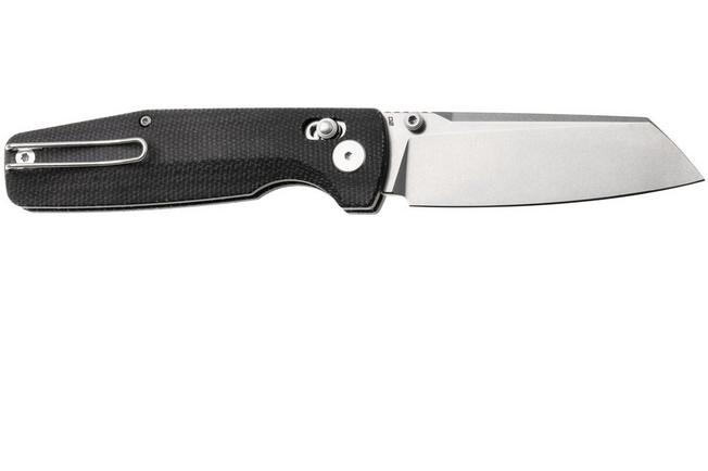 Afbeelding voor Bestech Slasher BG56A-1 Stonewash D2, Black Micarta, zakmes