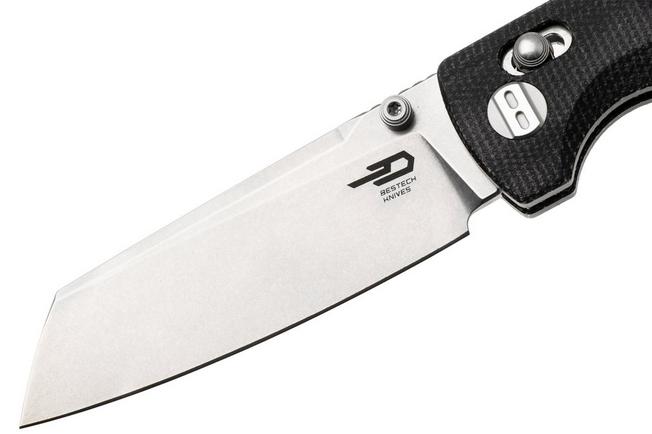 Afbeelding voor Bestech Slasher BG56A-1 Stonewash D2, Black Micarta, zakmes