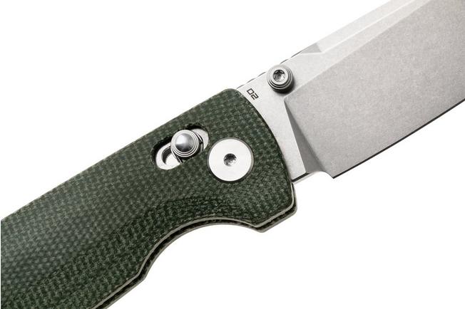 Afbeelding voor Bestech Slasher BG56B-1 Stonewash D2, Green Micarta, zakmes
