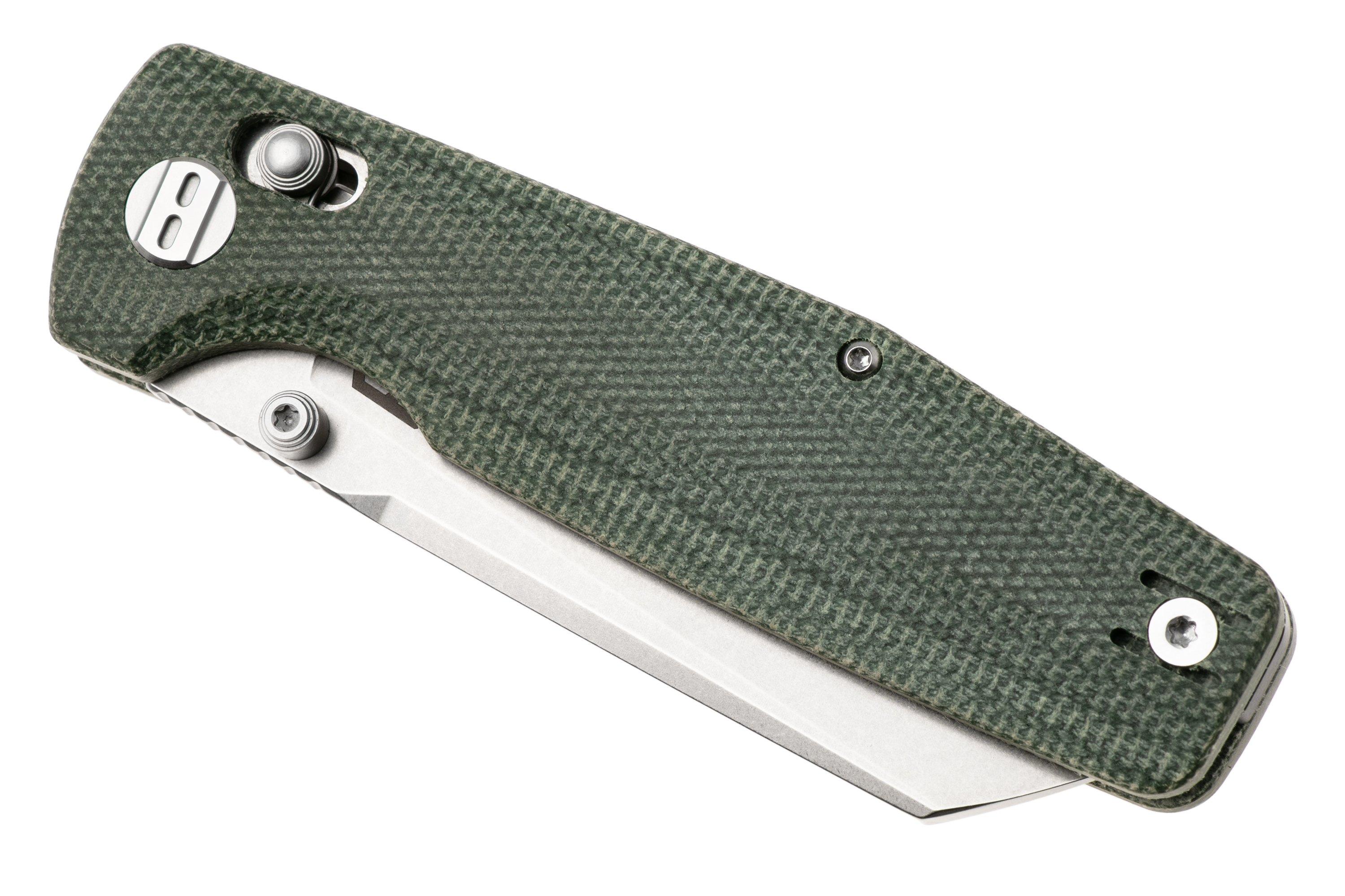 Bestech Slasher BG56B-1 Stonewash D2, Green Micarta, Taschenmesser ...