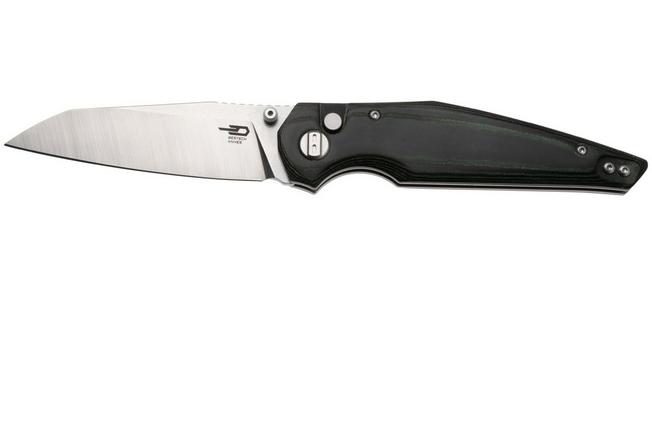 Afbeelding voor Bestech Snakebird BG58A Stonewash Satin 14C28N, Green Micarta, zakmes