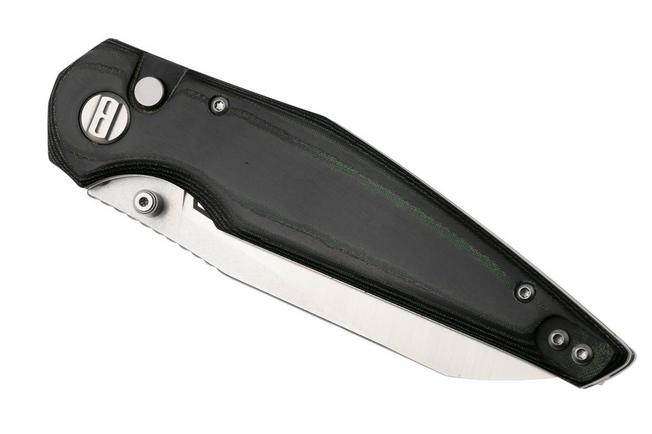 Afbeelding voor Bestech Snakebird BG58A Stonewash Satin 14C28N, Green Micarta, zakmes