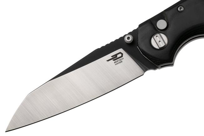 Afbeelding voor Bestech Snakebird BG58B Satin Black PVD 14C28N, Black Micarta, zakmes