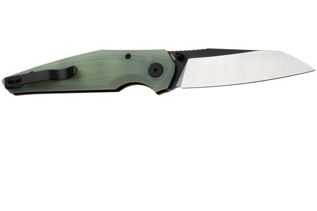 Afbeelding voor Bestech Snakebird BG58D Satin Black PVD 14C28N, Transparent G10, zakmes