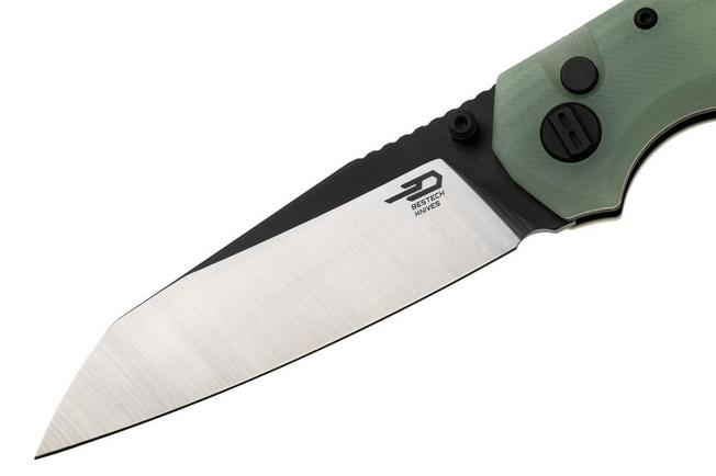 Afbeelding voor Bestech Snakebird BG58D Satin Black PVD 14C28N, Transparent G10, zakmes
