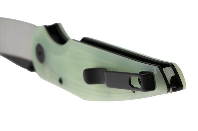 Afbeelding voor Bestech Snakebird BG58D Satin Black PVD 14C28N, Transparent G10, zakmes