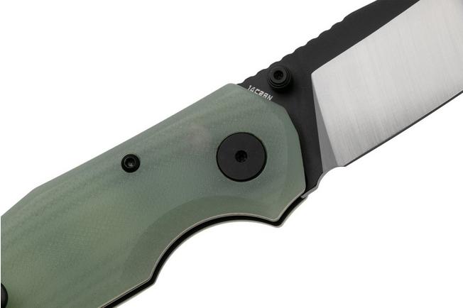 Afbeelding voor Bestech Snakebird BG58D Satin Black PVD 14C28N, Transparent G10, zakmes