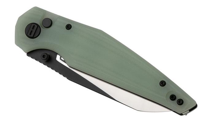 Afbeelding voor Bestech Snakebird BG58D Satin Black PVD 14C28N, Transparent G10, zakmes