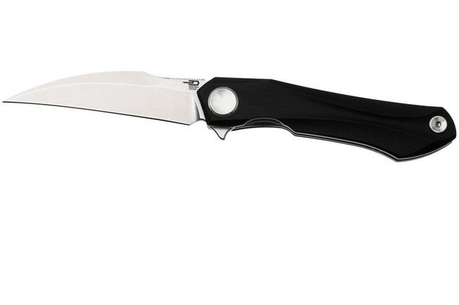 Afbeelding voor Bestech Ivy BG59A Stonewash 14C28N, Black G10, zakmes, Ostap Hel design
