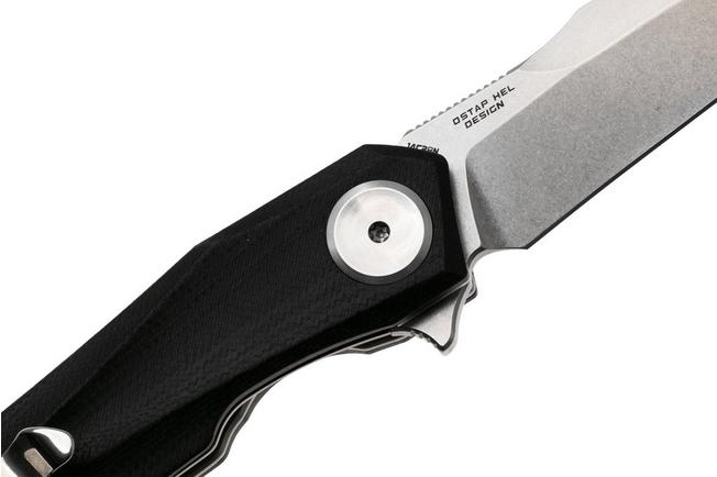 Afbeelding voor Bestech Ivy BG59A Stonewash 14C28N, Black G10, zakmes, Ostap Hel design