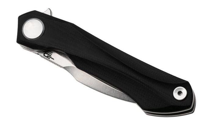 Afbeelding voor Bestech Ivy BG59A Stonewash 14C28N, Black G10, zakmes, Ostap Hel design