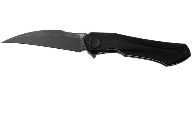 Afbeelding voor Bestech Ivy BG59E Blackwash 14C28N, Black G10, zakmes, Ostap Hel design