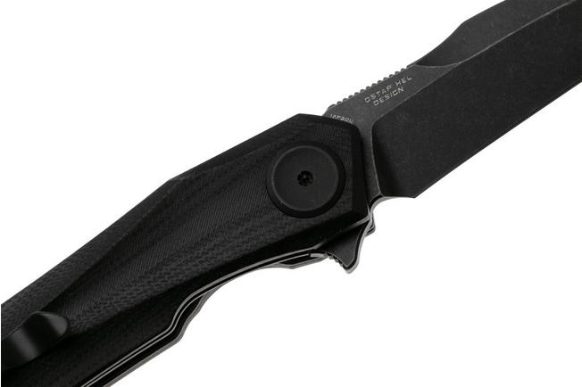 Afbeelding voor Bestech Ivy BG59E Blackwash 14C28N, Black G10, zakmes, Ostap Hel design