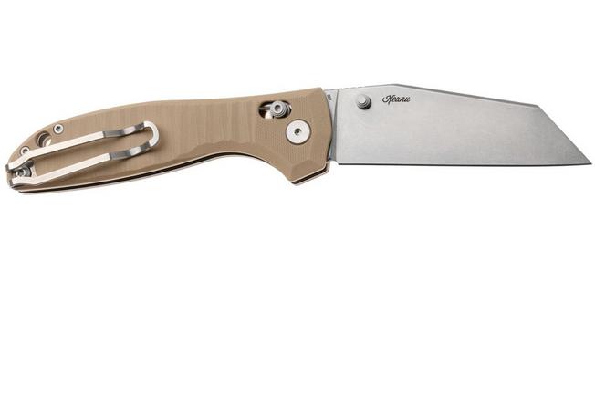 Afbeelding voor Bestech Liger BG61C Stonewash D2, Beige G10, zakmes, Keanu Alfaro design