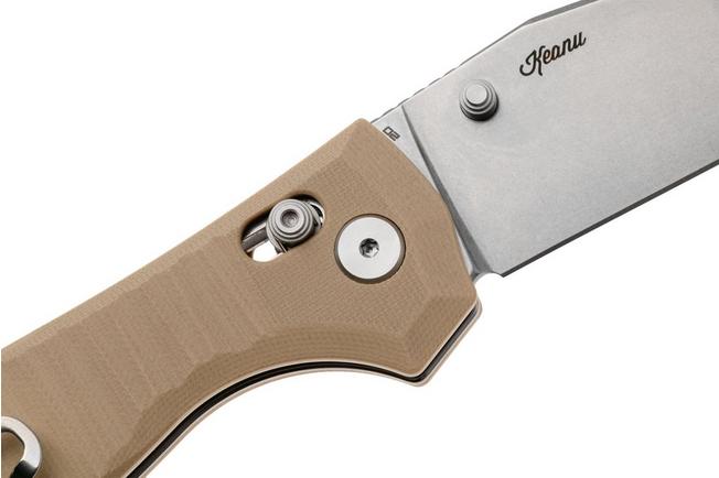 Afbeelding voor Bestech Liger BG61C Stonewash D2, Beige G10, zakmes, Keanu Alfaro design