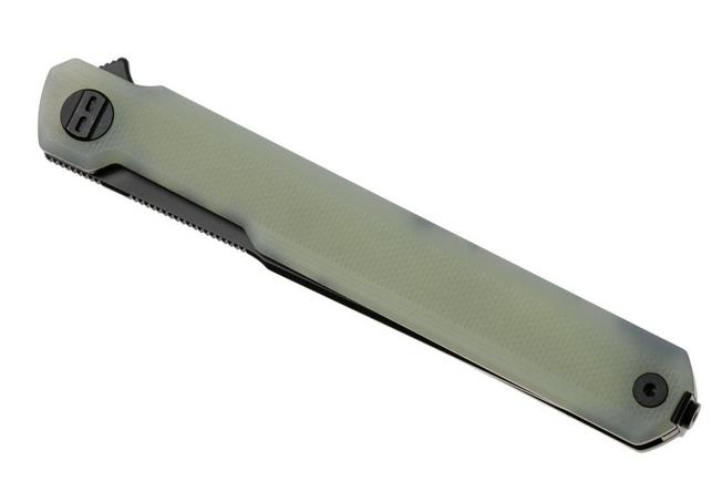 Afbeelding voor Bestech Duoz BG65D Black PVD 14C28N, Jade G10, zakmes, Ostap Hel design