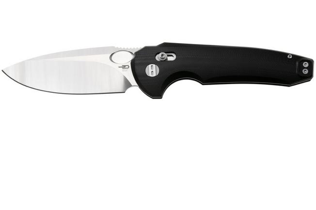 Afbeelding voor Bestech Noctar BG66A Satin 14C28N, Black G10, zakmes, Grzegorz Grabarski design