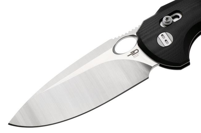Afbeelding voor Bestech Noctar BG66A Satin 14C28N, Black G10, zakmes, Grzegorz Grabarski design