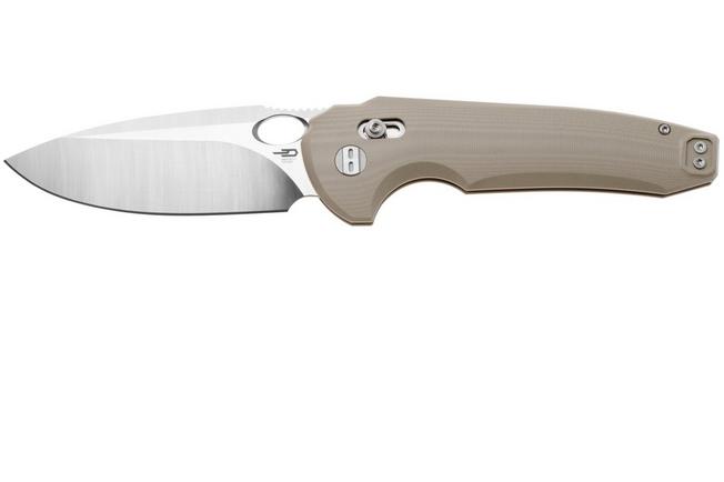 Afbeelding voor Bestech Noctar BG66C Satin 14C28N, Khaki G10, zakmes, Grzegorz Grabarski design