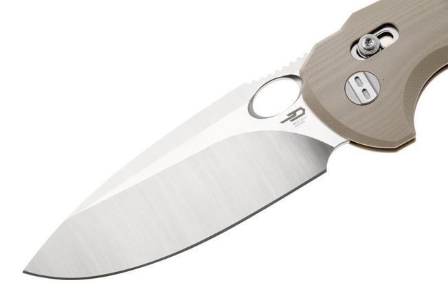 Afbeelding voor Bestech Noctar BG66C Satin 14C28N, Khaki G10, zakmes, Grzegorz Grabarski design
