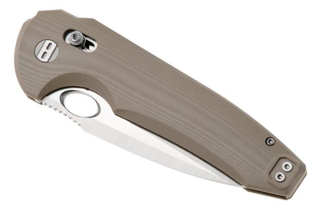 Afbeelding voor Bestech Noctar BG66C Satin 14C28N, Khaki G10, zakmes, Grzegorz Grabarski design
