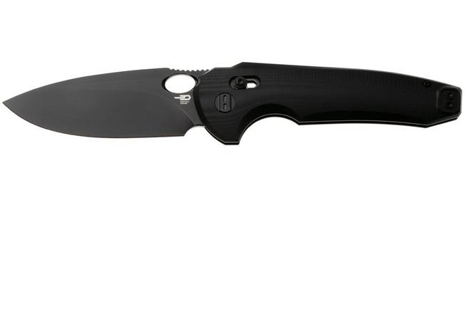 Afbeelding voor Bestech Noctar BG66H Blackwash 14C28N, Black G10, zakmes, Grzegorz Grabarski design