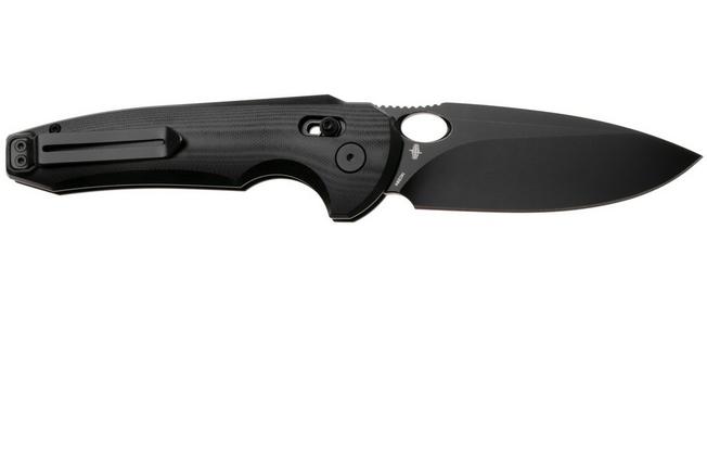 Afbeelding voor Bestech Noctar BG66H Blackwash 14C28N, Black G10, zakmes, Grzegorz Grabarski design