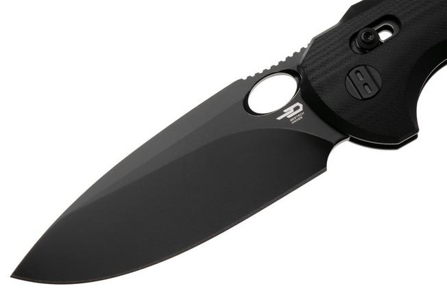 Afbeelding voor Bestech Noctar BG66H Blackwash 14C28N, Black G10, zakmes, Grzegorz Grabarski design