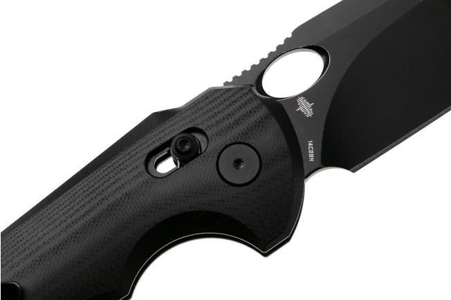 Afbeelding voor Bestech Noctar BG66H Blackwash 14C28N, Black G10, zakmes, Grzegorz Grabarski design