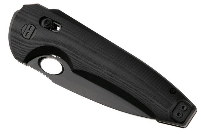 Afbeelding voor Bestech Noctar BG66H Blackwash 14C28N, Black G10, zakmes, Grzegorz Grabarski design