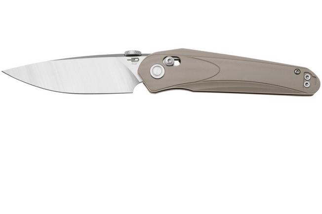 Afbeelding voor Bestech Mothus BG67B Satin 14C28N, Beige G10, zakmes, Kombou design