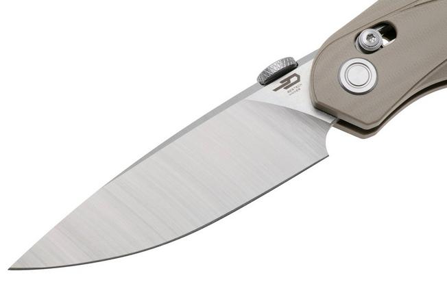 Afbeelding voor Bestech Mothus BG67B Satin 14C28N, Beige G10, zakmes, Kombou design