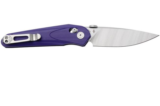 Afbeelding voor Bestech Mothus BG67C Satin 14C28N, Purple G10, zakmes, Kombou design