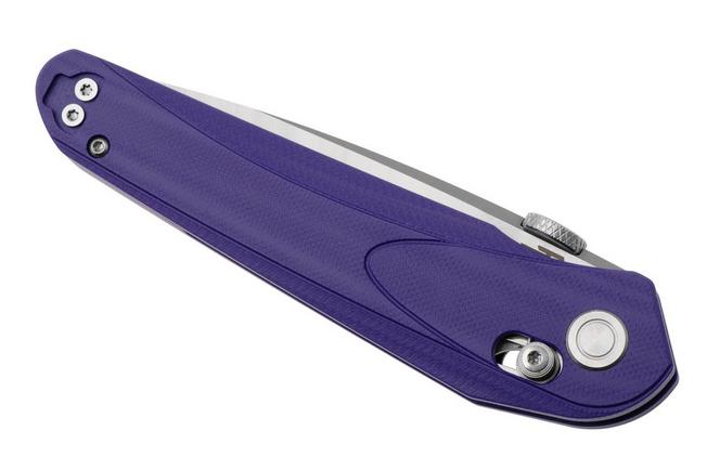Afbeelding voor Bestech Mothus BG67C Satin 14C28N, Purple G10, zakmes, Kombou design