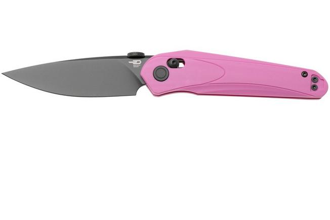 Afbeelding voor Bestech Mothus BG67E Gray PVD 14C28N, Pink G10, zakmes, Kombou design