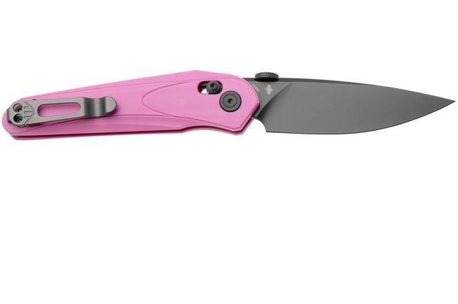 Afbeelding voor Bestech Mothus BG67E Gray PVD 14C28N, Pink G10, zakmes, Kombou design