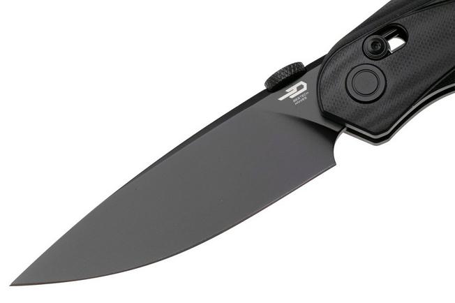Afbeelding voor Bestech Mothus BG67G PVD 14C28N, Black G10, zakmes, Kombou design