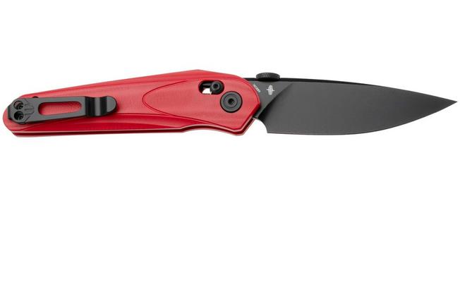 Afbeelding voor Bestech Mothus BG67H Stonewashed Black PVD 14C28N, Red G10, zakmes, Kombou design
